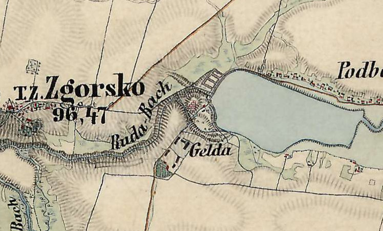 Mapa Zgórska z XIX w.