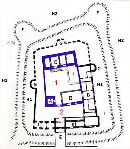 Plan zamku prochowice