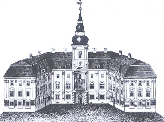 Pałac w 1765 r.